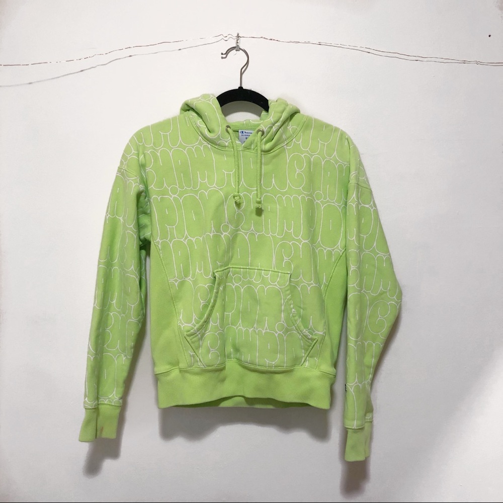 CHAMPION reverse weave bubble script hoodie